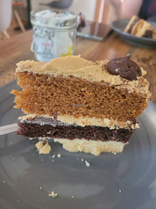 Salted caramel cake at Park Life Café - Sutton Bank in Thirsk