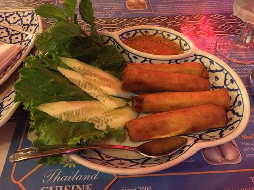 Veggie spring rolls at Thailand Cuisine in Kihei