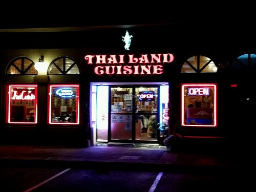 outside at Thailand Cuisine in Kihei