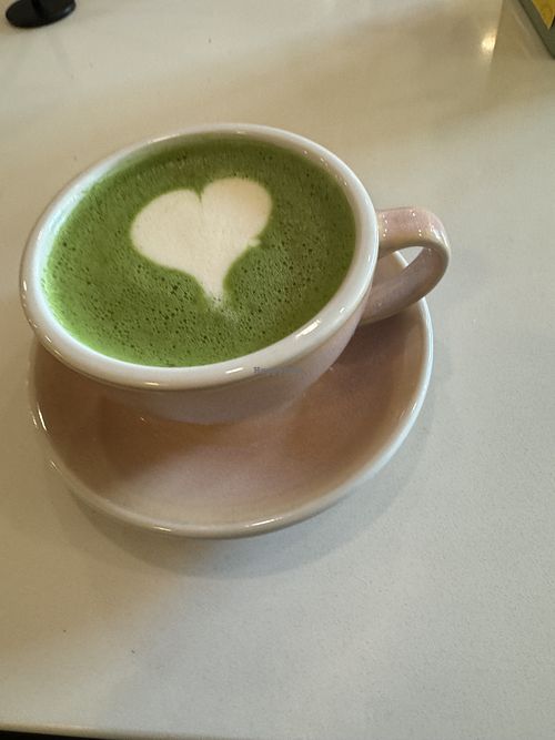 Matcha latte   at Catalog Coffee in Baltimore