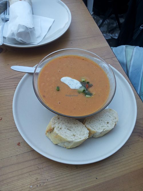 Lentil soup at Fast Rabbit Fast Food in Berlin