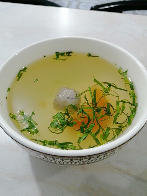 Soup at VKF Vegetarian in Preah Sihanouk