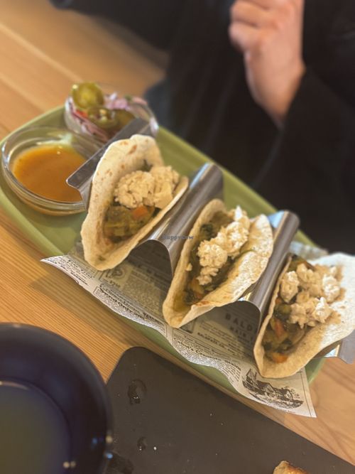 Vegan tacos, great flavours   at Bar Sa Torre in Tossa De Mar