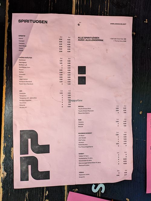 Menu page at 19:77 - VEGAN:DINER+BAR, Home of RAMONES MUSEUM at 19:77 - VEGAN:DINER+BAR, Home of RAMONES MUSEUM in Berlin