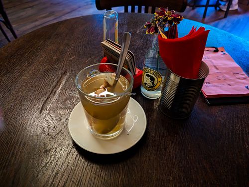 Ginger Tea at 19:77 at 19:77 - VEGAN:DINER+BAR, Home of RAMONES MUSEUM in Berlin
