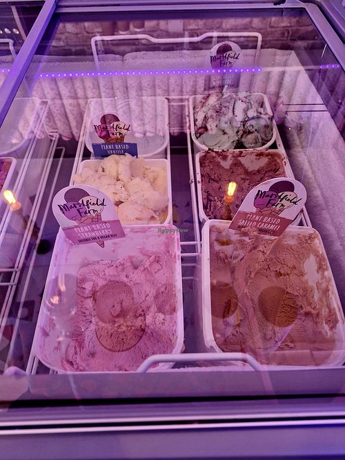 Vegan ice cream at Nana Jude's Ice Cream Shop in Lynton