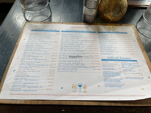 Menu   at Graine de Folie in Tournai