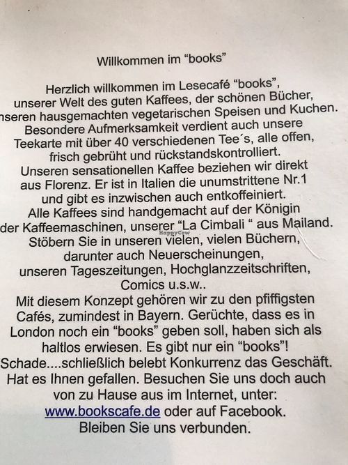 Concept of Books at Books & Cafe in Oberstaufen