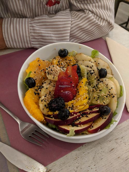 Fruit salad at New Vita Restaurant in Sabadell