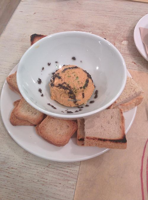 Carrot pate at New Vita Restaurant in Sabadell