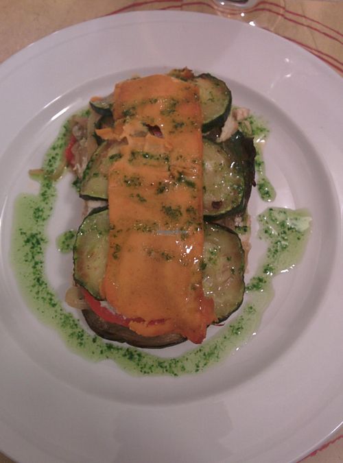 Vegan lasagne at New Vita Restaurant in Sabadell