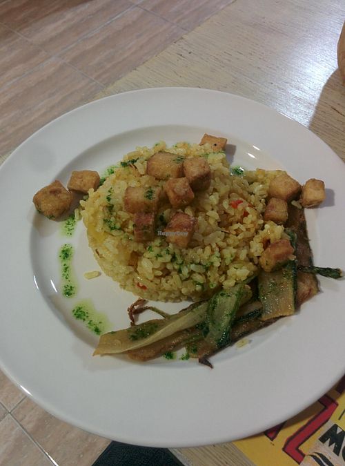 Rice with vegetables at New Vita Restaurant in Sabadell