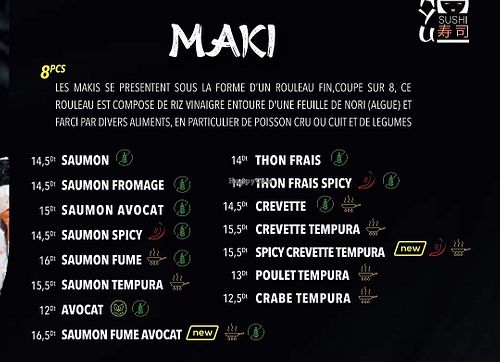 Vegan maki at Kayu Sushi in Sfax