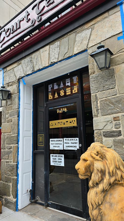 Outside at Veganica in New Brunswick