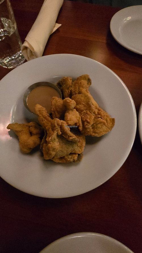 Fried mushroom at Veganica in New Brunswick