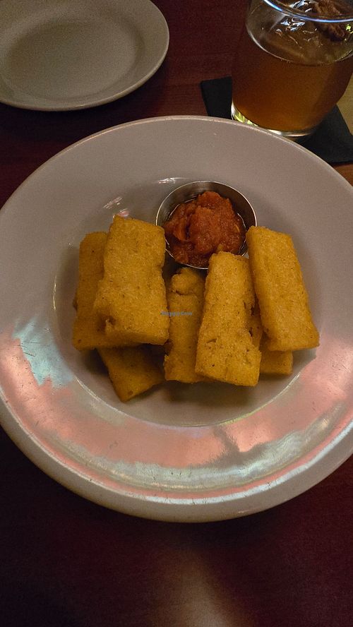 Polenta fries at Veganica in New Brunswick