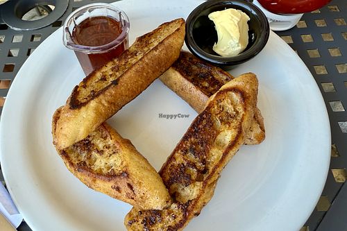 Vegan French toast   at Ruperts in Durango