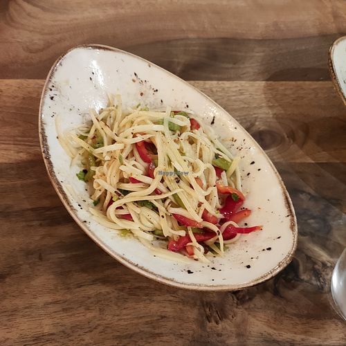 Potato salad at Tengri Tagh Uigur Restaurant in Dusseldorf