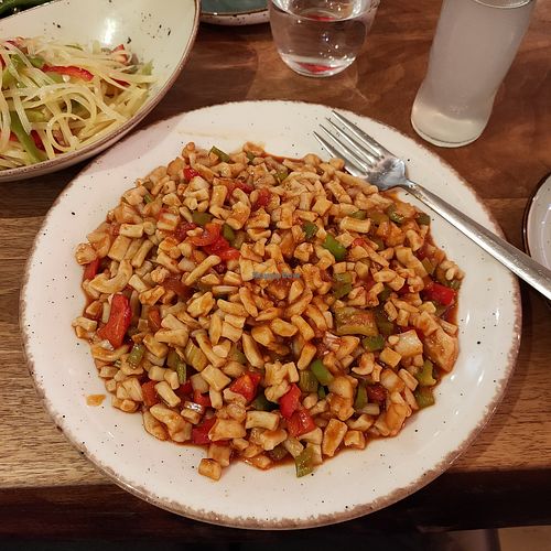 6: (veganised) dindin-Nudeln: delicious at Tengri Tagh Uigur Restaurant in Dusseldorf