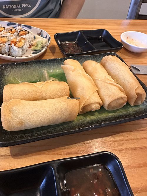Veggie spring rollls  at Jin Sushi & Ramen in Saco