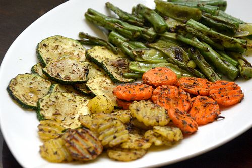 Grilled veggies salad at Live Life Vegetarian Food in Makati