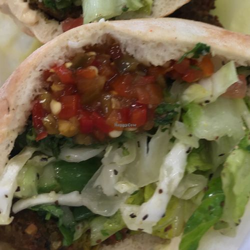 falafel sandwich at Hubbly Bubbly Falafel Shop in Orlando