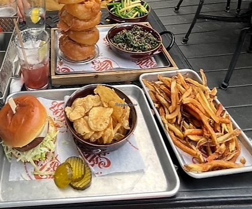(Onion rings are *not* vegan!)  at The Gate House in Mackinac Island