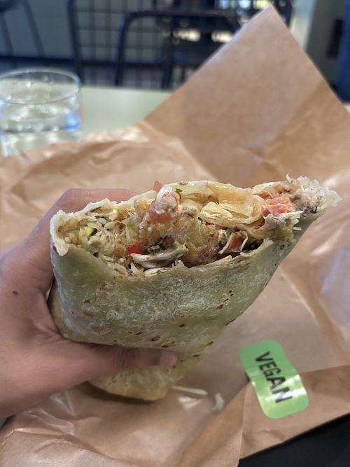 Veg Burrito (Vegan) so 😋   at Tacofino - Metrotown in Burnaby