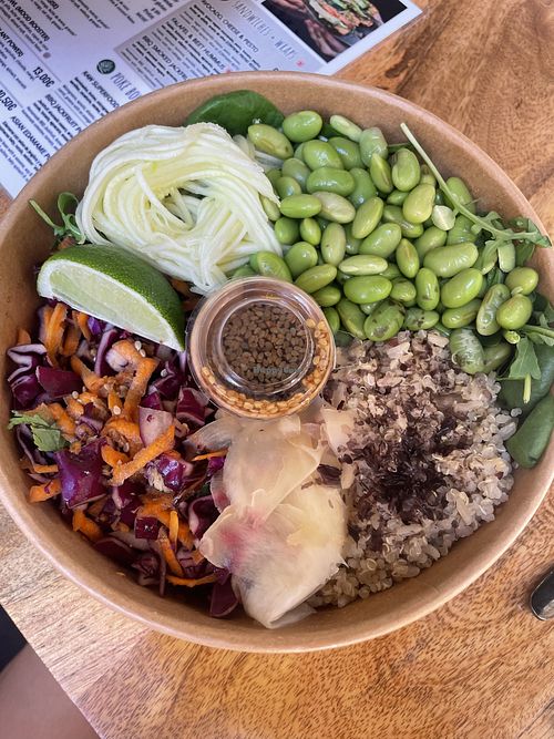 Edamame bowl   at PLANT SHACK - Palma City in Mallorca