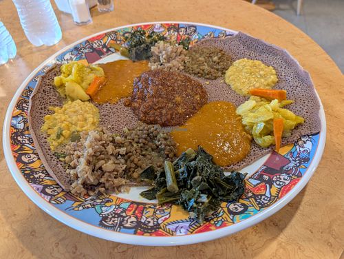 Veggie platter. at Gursha in Las Vegas