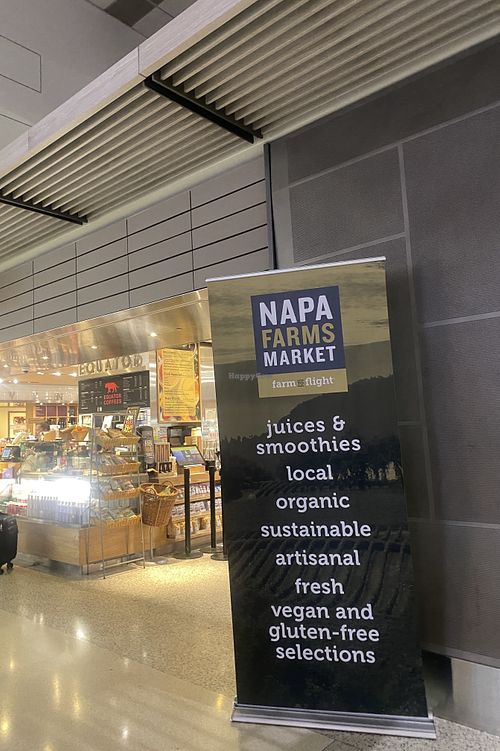 Large Signage - A Little Misleading As Options Are Limited  at SFO - Napa Farms Market - T2 Gate D & International TG Gate G3 in San Francisco
