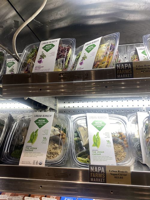 Urban Remedy Salads - Vegan Caesar Spotted 👀  at SFO - Napa Farms Market - T2 Gate D & International TG Gate G3 in San Francisco