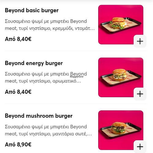 Many vegan burgers (I tried the basic and the vegan bacon, both delicious) at Burgler in Thessaloniki