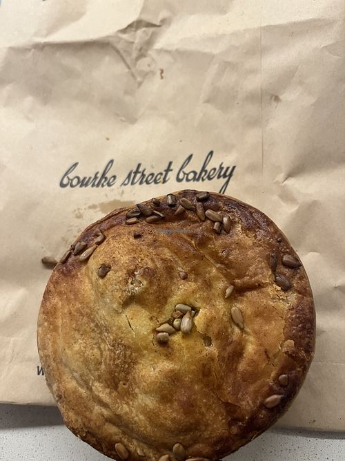 Vegan curry pie  at Bourke Street Bakery Newtown in Newtown