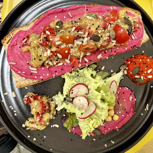 Veggie toastt  at Hippo Coffee in Konstanz