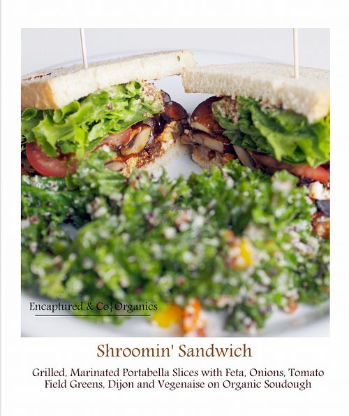 The Shroomin' Sandwich at Sprouts Cafe in Gastonia