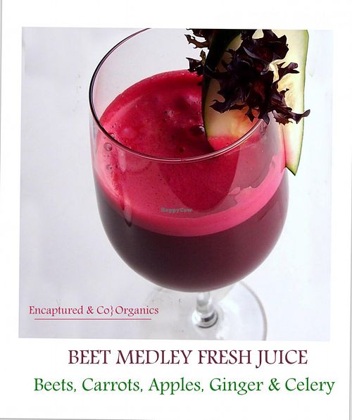 Beet Extravaganza Juice  at Sprouts Cafe in Gastonia