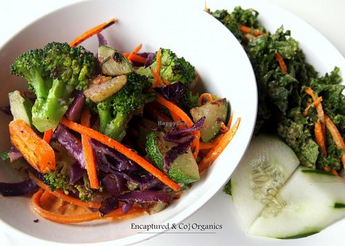 Red Curry Coconut Millet Veggie Stir Fry! A beautiful stir fry made with a variety of Organic Veggies, red curry paste, coconut milk and chunky red onion and bright flavored banana peppers from our own garden!  at Sprouts Cafe in Gastonia