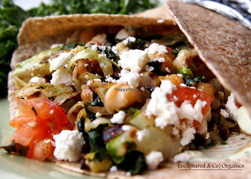 Grilled Garbanzo Bean & Veggie Wrap!  at Sprouts Cafe in Gastonia