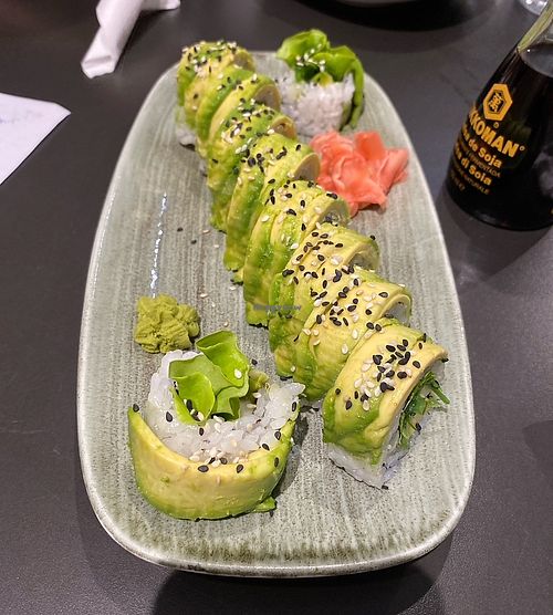 Green rolls  at Bar Amapola in San Sebastian