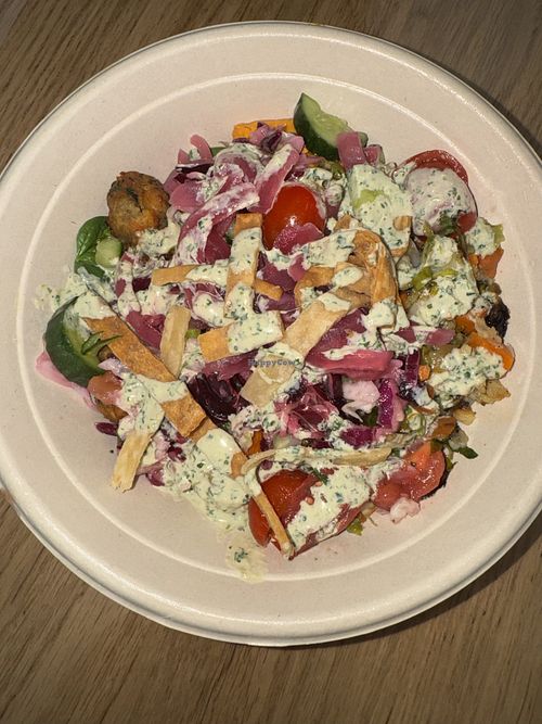 Falafel bowl  at LAX - CAVA - T3 in Los Angeles
