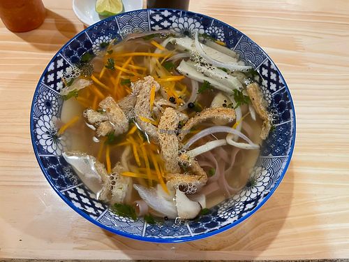 Pho   at Hem Vegan in Hanoi