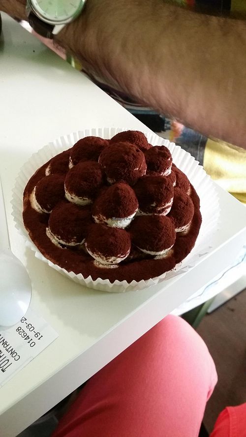 vegan tiramisu ♡ at Universo Vegano in Rome