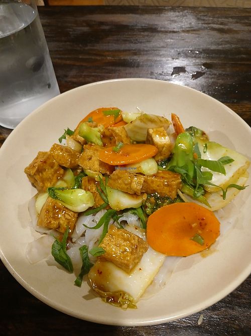 Tofu stir fry at VietKing in Newcastle
