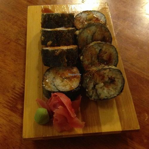 Fried Unagi Maki at Raku Raku Vegetarian Steamboat and Japanese Cuisine in Petaling Jaya
