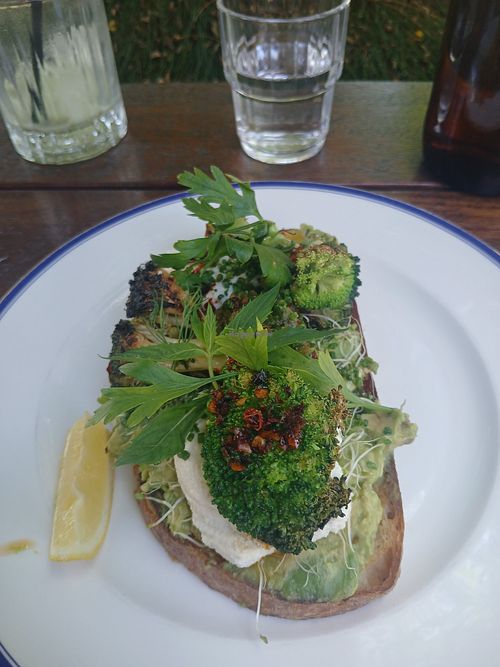 Avo toast at Local Customs in Adamstown