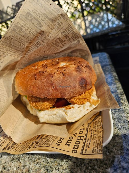 Falafel Burger at Breaktime Burgers in Luxembourg City