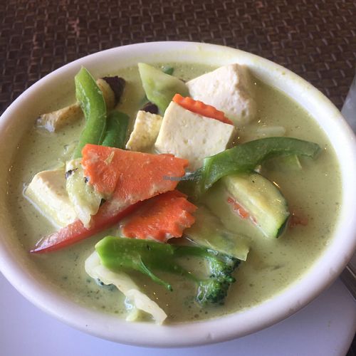 green curry at Veggie House in Los Angeles