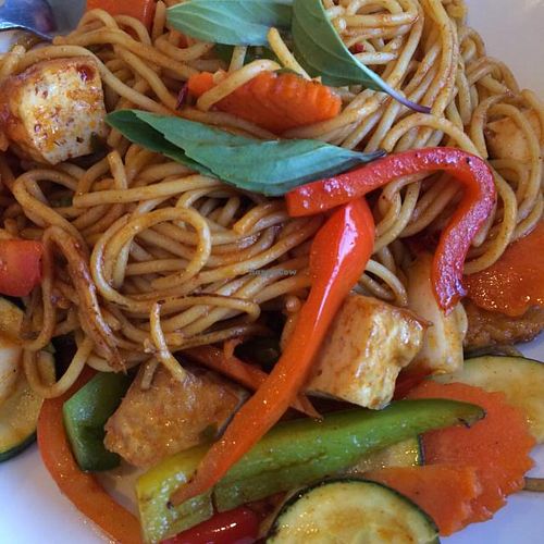 Thai spaghetti  at Veggie House in Los Angeles