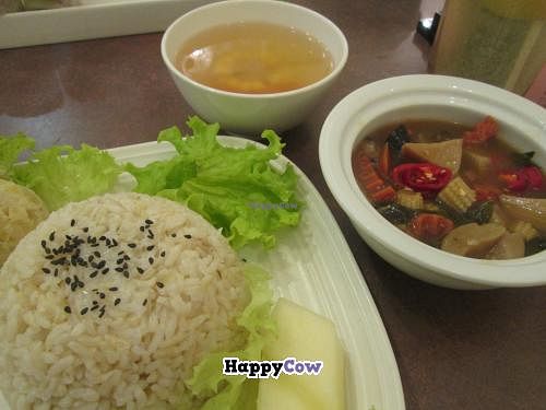 Lovely rice set at Idealite - Jalan Gottlieb in Penang